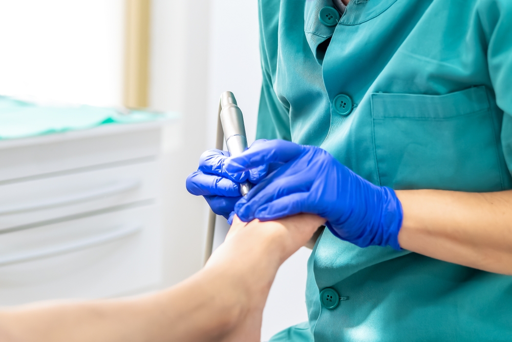 Close up,Of,A,Podiatry,Treatment.,Selective,Focus