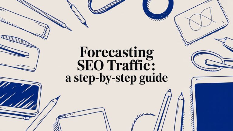 Forecasting seo traffic illustration