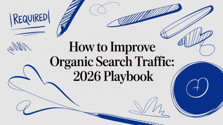 How to improve organic search traffic playbook