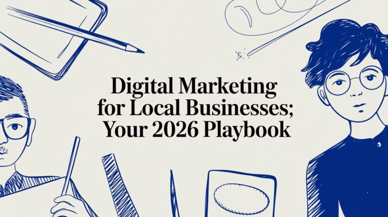 Digital marketing for local businesses illustration